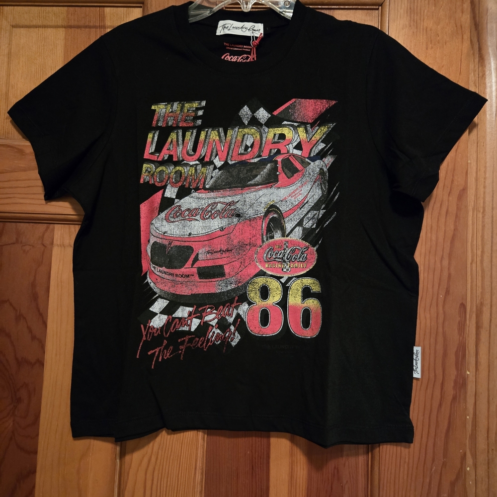 NWT The Laundry Room Coca-Cola Nascar 86 T-Shirt Women's Size S